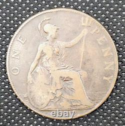 Great Britain / George V / Penny / Bronze / 1912 / WORLD Coin/Currency / Antique