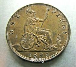 Great Britain KM755 Penny 1893 lovely red-brown UNC