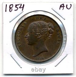 Great Britain. One Penny. 1854 About Uncirculated Brown