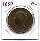 Great Britain. One Penny. 1854 About Uncirculated Brown