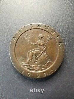Great Britain Penny 1797 Copper KM# 618