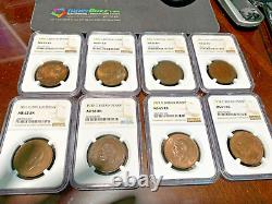 Great Britain Penny Collection- Years 1900 to 1970, 57 NGC/PCGS Graded Coins