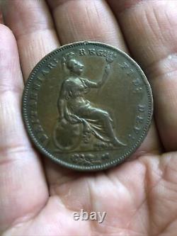 Great Britain. Uk Penny 1853. Queen Victoria Glorious Coin