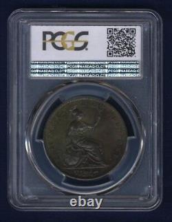 Great Britain Victoria 1848/6 Penny Coin Almost Uncirculated Certified Pcgs Au58