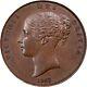 Great Britain Victoria 1853 1 Penny Coin, Uncirculated, Certified Pcgs Ms 63-bn