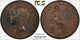 Great Britain Victoria 1858/7 1 Penny Coin Uncirculated, Certified Pcgs Ms62-bn