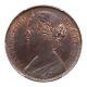 Great Britain Victoria 1868 1 Penny Coin Uncirculated, Pcgs Certified Ms64-bn