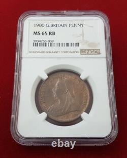 Great Britain Victoria Penny 1900 KM 790 NGC MS65 RB