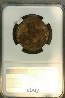 Great Britain Warwickshire 1793 1/2 Penny Lady Godiva NGC-MS65BN! Top Pop 1/0