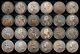 Half Penny Queen Victoria Set Of 12 Great Britain Old Coins