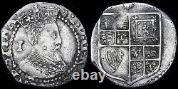 James I, 1603-25. Penny, mm. Thistle, 1603-4. 1st Coinage, 2nd Armoured Bust