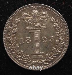 Kappyscoins G5966 Great Britain 1823 Silver One Penny Ch Toned Unc George IV