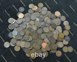 Lot of 220 Great Britain Large Pennies Cents 1861 to 1967 Includes Commonwealth