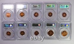 Lot of TWENTY PCGS graded Penny to 5 Pence Great Britain coins -Registry Set