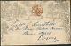 Mulready Envelope One Penny Black Plate A150 1840 With Red Maltrese Cross Hv3685