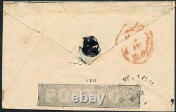 MULREADY ENVELOPE ONE PENNY BLACK PLATE A150 1840 With RED MALTRESE CROSS HV3685