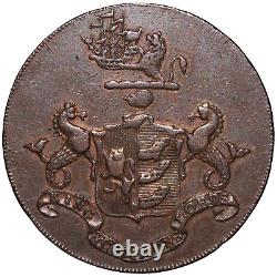 ND Great Britain Suffolk Ipswich Half Penny Token (DH#34)