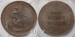 PCGS Graded MS63BN Great Britain 1811 One Penny Token Suffolk Lowestoft Copper