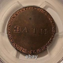 PCGS Great Britain c 1790 1/2 Penny Conder Token Somersetshire Bath MS64 BN