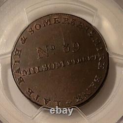 PCGS Great Britain c 1790 1/2 Penny Conder Token Somersetshire Bath MS64 BN