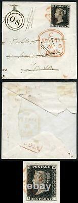 Penny Black (AI) Plate 4 Fine 4 margins on part cover with very fine OS handsta