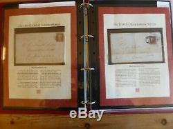 Penny Red certified collection of envelopes/letters comprsing early 1d red stamp