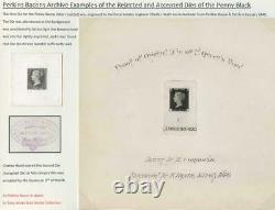 Perkins Bacons Archive Examples of the Penny Black Rejected and Accepted Dies