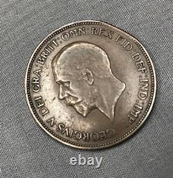 Planchet Clipped Error 1935 British Penny Britain Great George uk