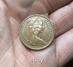 RARE 1980 D. G. REG. F. D. 1980 Elizabeth II New Pence 2 Coin