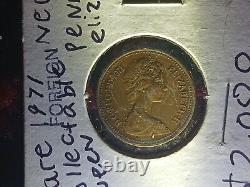 Rare 1971 D. G. REG. 1971 Queen Elizabeth II New Pence 2 coin