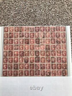 SG 43 penny red plate 212, full reconstruction of 240 stamps AA to TL