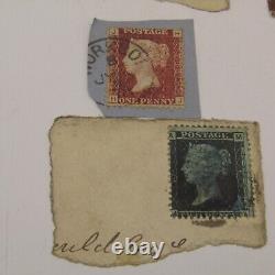 Stamps Great Britain Victoria Penny Black Two Penny Blue Penny Red 11 STAMPS