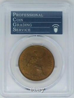 UK Great Britain 1951 Penny Cent PCGS MS65RB Scarce in Gem Condition