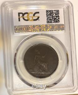 UK Great Britain Penny 1865/3 Rare Date, PCGS VF35