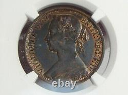 UNC 1875 Penny Great Britain Victoria NGC UNC Details (Cleaned). #59