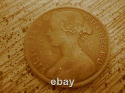 Very Rare Open 3 1863 Victoria Penny from Great Britain, only 7 known! BP1863B