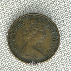 Vintage 1971 Great Britain New Penny, Uncirculated First Minting, Collectible