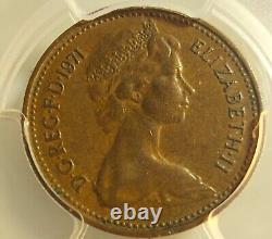 WORLD COINS 1971 Great Britain 1 penny NEW PENNY error coin