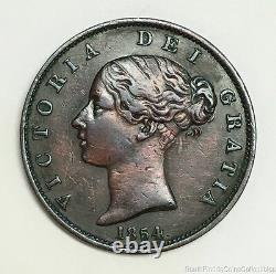 World Coin Queen Victoria 1854 Great Britain Half Penny About Uncirculated