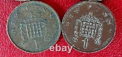 1 Nouveau Penny 1971,1980 Grande-bretagne Elizabeth II