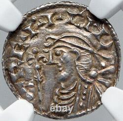 1029ad England Grande-bretagne Royaume-uni Cnut The Great Silver Penny Coin Ngc I87723