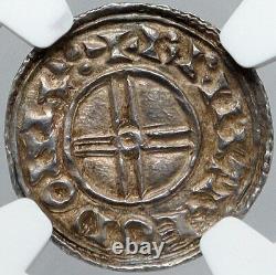 1029ad England Grande-bretagne Royaume-uni Cnut The Great Silver Penny Coin Ngc I87723