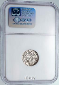 1247ad England Grande-bretagne Royaume-uni Roi Henry III Ancien Argent Penny Coin Ngc I89734