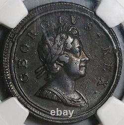 1717 NGC VF 30 George I Décharge 1/2 Penny Cuivre Pièce de Grande-Bretagne (23012002C)