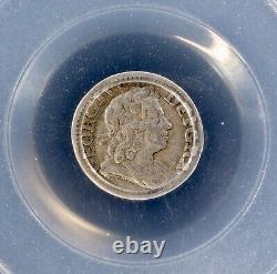 1725 George I Grande-bretagne Angleterre Argent Maundy Penny 1d Pcgs Vf35 S-3657