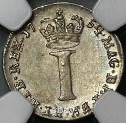 1754 NGC MS 63 George II Penny Pence Great Britain Silver Coin POP 3/0 22080302C <br/> 
<br/> 
 1754 NGC MS 63 George II Penny Pence Grande-Bretagne Pièce d'argent POP 3/0 22080302C