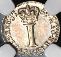 1757 NGC MS 63 George II Silver Penny Great Britain Coin POP 1/0 (20091903C)	
<br/> 	  <br/>
	 Traduction en français : 1757 NGC MS 63 George II Penny en argent Grande-Bretagne Pièce POP 1/0 (20091903C)