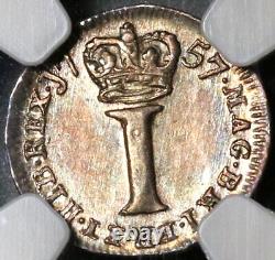 1757 NGC MS 63 George II Silver Penny Great Britain Coin POP 1/0 (20091903C) <br/>
  <br/>Traduction en français : 1757 NGC MS 63 George II Penny en argent Grande-Bretagne Pièce POP 1/0 (20091903C)