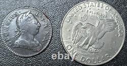 1774 Grande Britaine Half Penny Copper George III Scarce Date