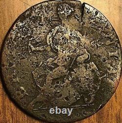 1774 Grande-bretagne George III Evasion Half Penny Exemple Très Intéressant